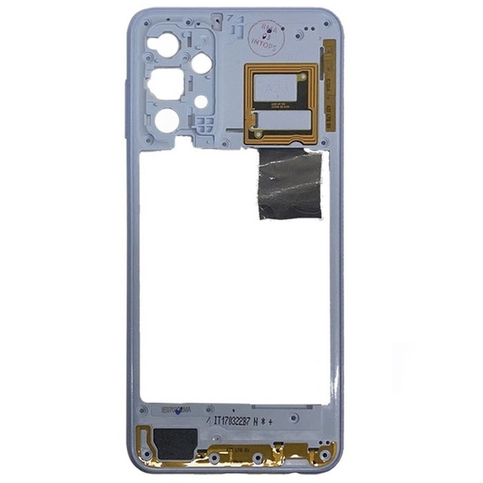 Μεσαίο Πλαίσιο με Καλωδιοταινία Middle Frame with Flex για Samaung Galaxy A23 WITH FLEX - Χρώμα: Γαλάζιο