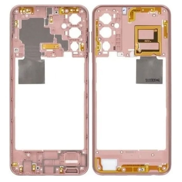 Μεσαίο Πλαίσιο με Καλωδιοταινία Middle Frame with Flex για Samaung Galaxy M23 WITH FLEX - Χρώμα:Πορτοκαλί