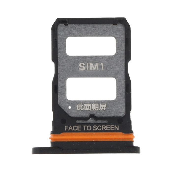 Υποδοχή κάρτας SIM Tray για XIAOMI 12 LITE 5G - Χρώμα: Μαύρο