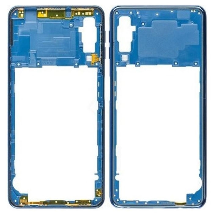 Γνήσιο Μεσαίο Πλαίσιο/Middle Frame για Samsung Galaxy A7 A750F 2018 GH98-43585D - Χρώμα: Μπλε