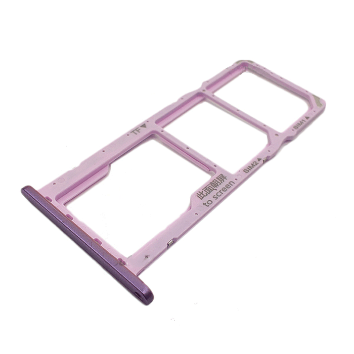 Υποδοχή κάρτας SIM Tray για Huawei HONOR 8C - Χρώμα: Μωβ