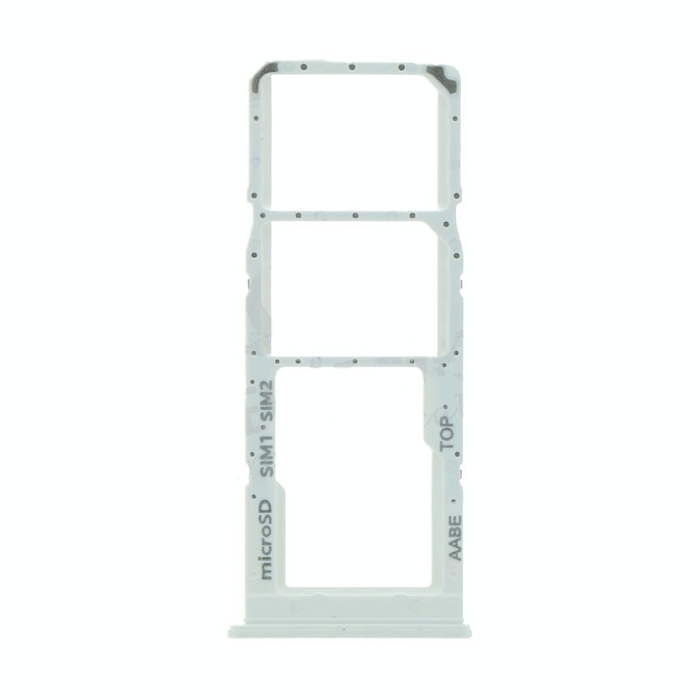 Υποδοχή Κάρτας Dual SIM και SD (SIM Tray) για Samsung Galaxy A12 A125 / A127 - Χρώμα: Λευκό