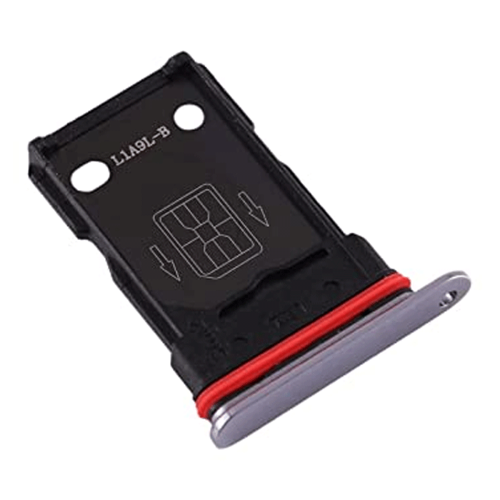 Υποδοχή κάρτας SIM Tray για Oneplus 8T - Χρώμα: Ασήμι