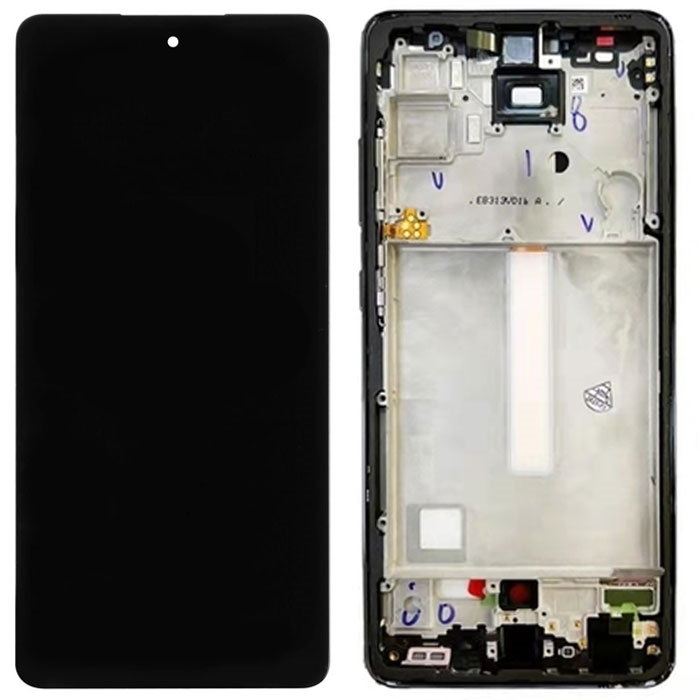 OLED Full HD Οθόνη LCD με Μηχανισμό Αφής και πλαίσιο για Samsung Galaxy A52 4G A525 - Χρώμα: Μαύρο