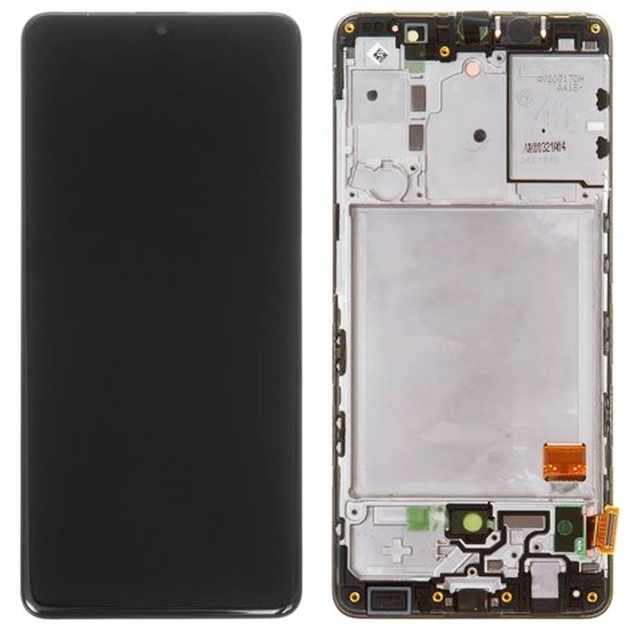 OLED Οθόνη LCD με Μηχανισμό Αφής και πλαίσιο για Samsung Galaxy A41 A415 - Χρώμα: Μαύρο