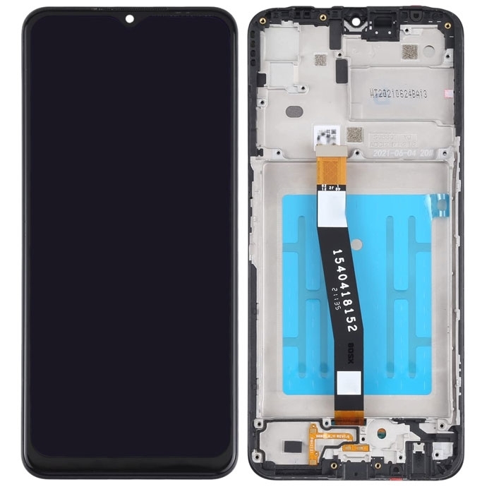 OEM Οθόνη LCD με Μηχανισμό Αφής και Πλαίσιο για Samsung Galaxy A22 5G A226 - Χρώμα: Μαύρο