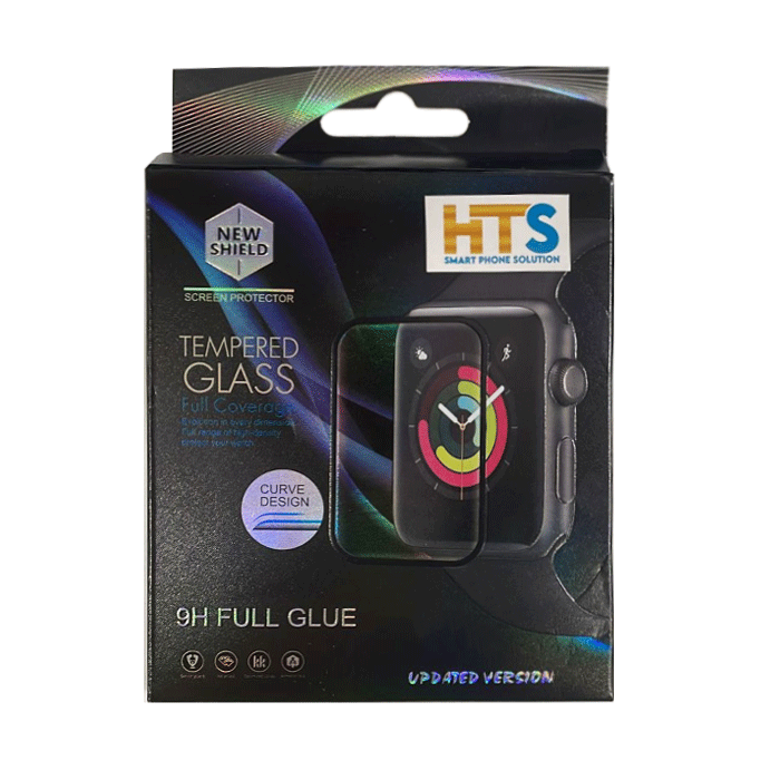 HTS Προστασία Οθόνης Ρολογιού Xiaomi Watch S1 Active 47mm Full Glue Tempered Glass - Χρώμα: Μαύρο