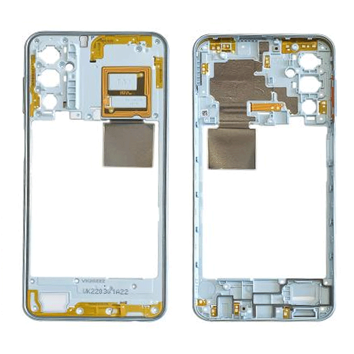 Μεσαίο Πλαίσιο με Καλωδιοταινία Middle Frame with Flex για Samaung Galaxy M23 WITH FLEX - Χρώμα: Γαλάζιο