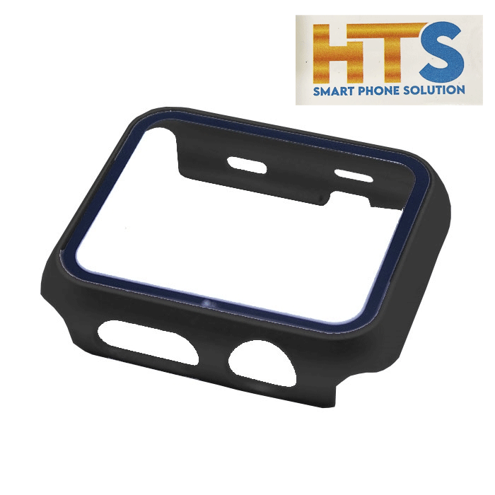 HTS 360 Θήκη Ρολογιού με Tempered Glass για Apple Watch 42mm - Χρώμα: Μαύρο