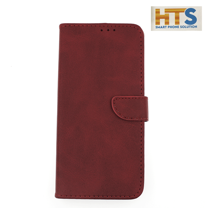 HTS Θήκη Βιβλίο Stand Leather Wallet with Clip για Xiaomi Redmi 9C - Χρώμα: Μπορντό