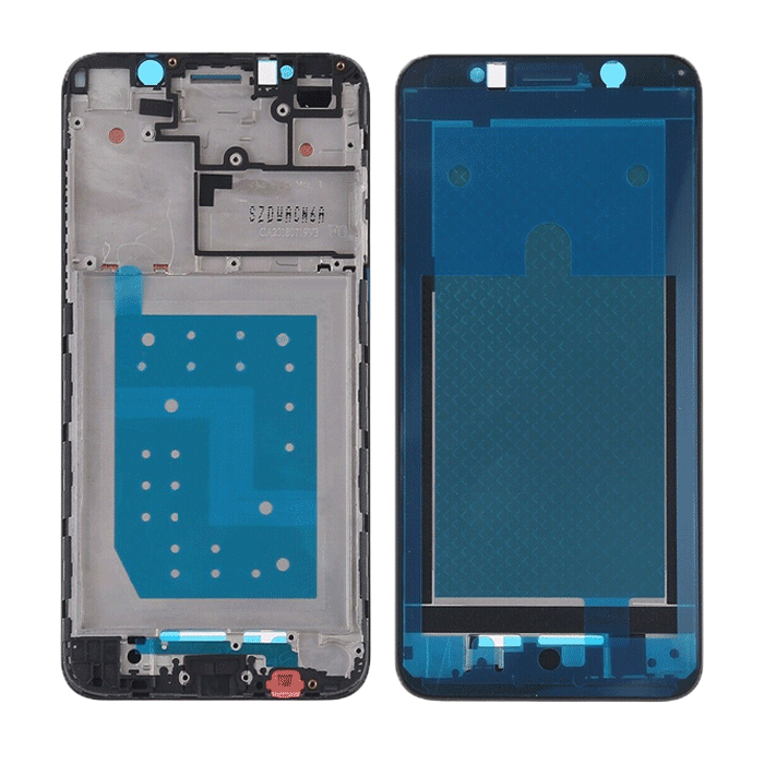 Μπροστινό Πλαίσιο Οθόνης Front LCD Frame για Huawei Y5P - Χρώμα: Μαύρο