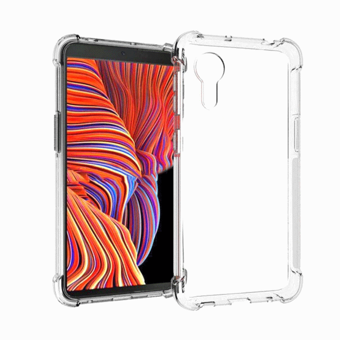 Θήκη Πλάτης Σιλικόνης Anti Shock 1.5mm για Samsung Galaxy Xcover 5 - Χρώμα: Διαφανές