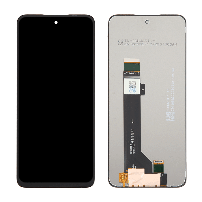 OEM Οθόνη LCD με Μηχανισμό Αφής για Motorola Moto G53 - Χρώμα: Μαύρο