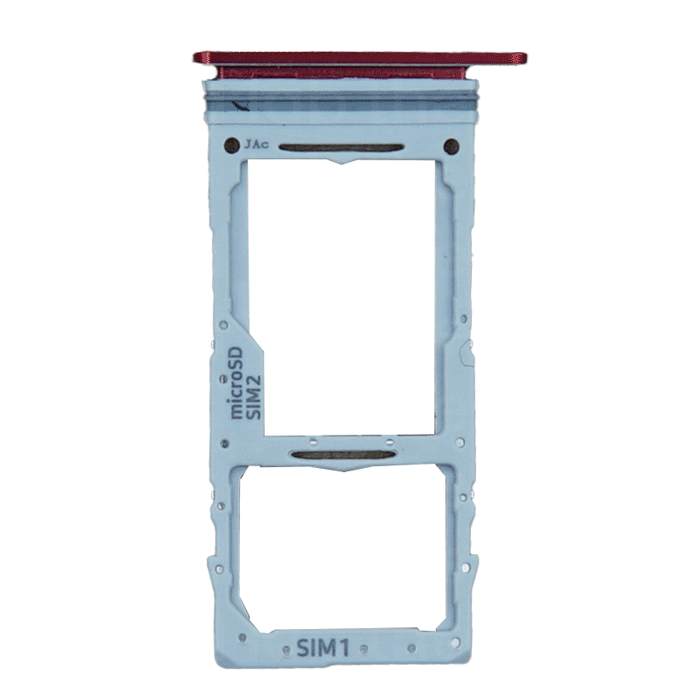 Υποδοχή Κάρτας Dual SIM και SD (SIM Tray) για Samsung S20 G980 / Plus / Ultra - Χρώμα: Κόκκινο