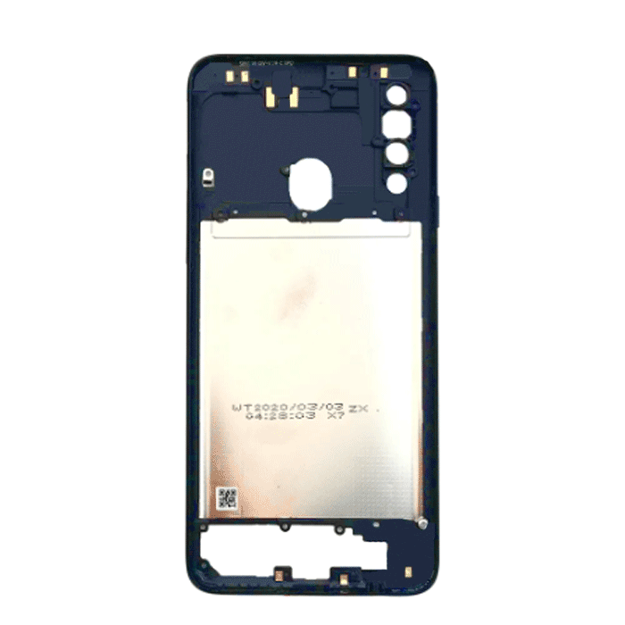Μεσαίο Πλαίσιο / Middle Frame για Samsung Galaxy A20s - Χρώμα: Μπλε
