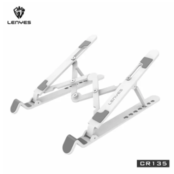 Lenyes CR135 Laptop Stand And Tablet Holder -Χρώμα: Λευκό