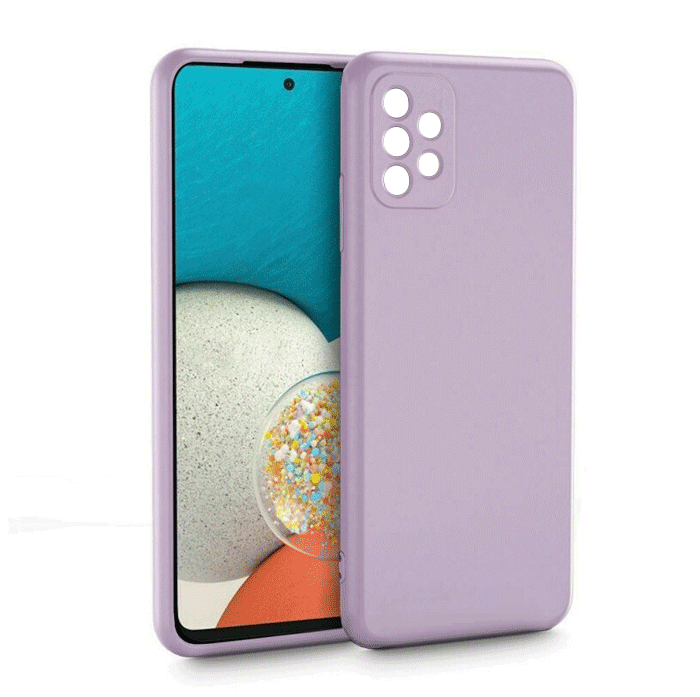 Θήκη Πλάτης Σιλικόνης Soft για Samsung Galaxy A53 5G - Χρώμα : Μωβ