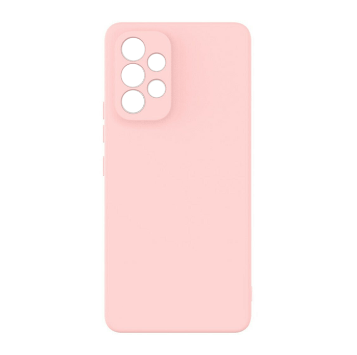 Θήκη Πλάτης Σιλικόνης Soft για Samsung Galaxy A53 5G - Χρώμα : Απαλό Ροζ
