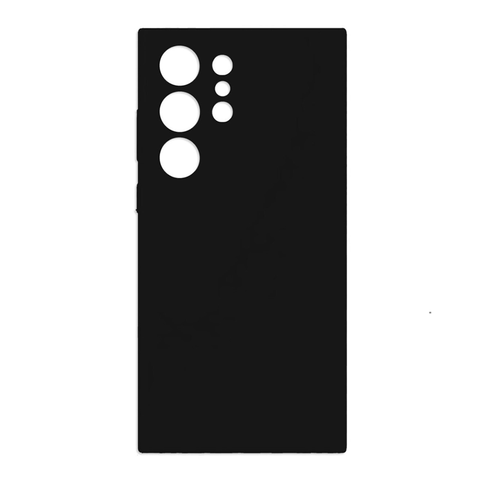 Θήκη Πλάτης Σιλικόνης Soft για Samsung Galaxy S23 Ultra - Χρώμα : Μάυρο