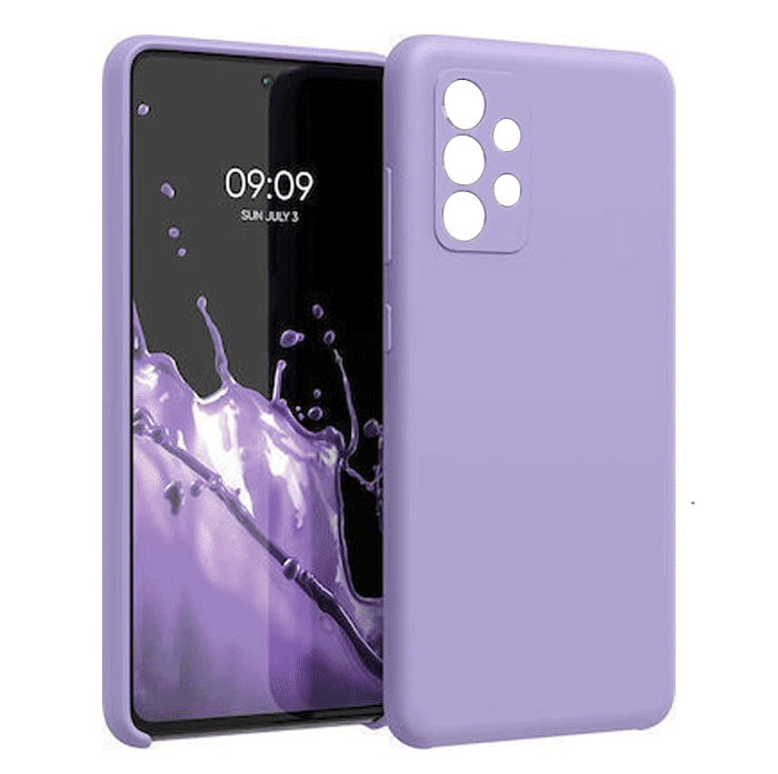 Θήκη Πλάτης Σιλικόνης Soft για Samsung Galaxy A13 4G - Χρώμα : Μωβ