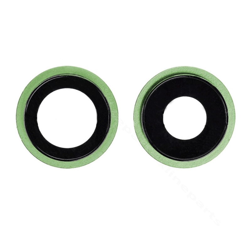 Τζαμάκι κάμερας (Camera Lens) με Πλαίσιο για Apple iPhone 12 - Χρώμα: Πράσινο