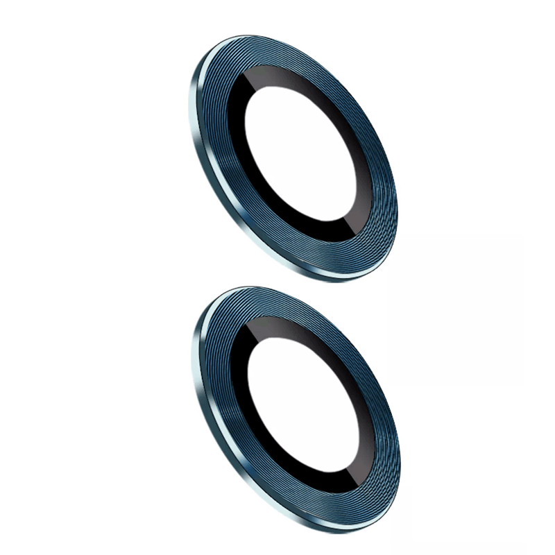 Τζαμάκι κάμερας (Camera Lens) με Πλαίσιο για Apple iPhone 13 - Χρώμα: Μπλε