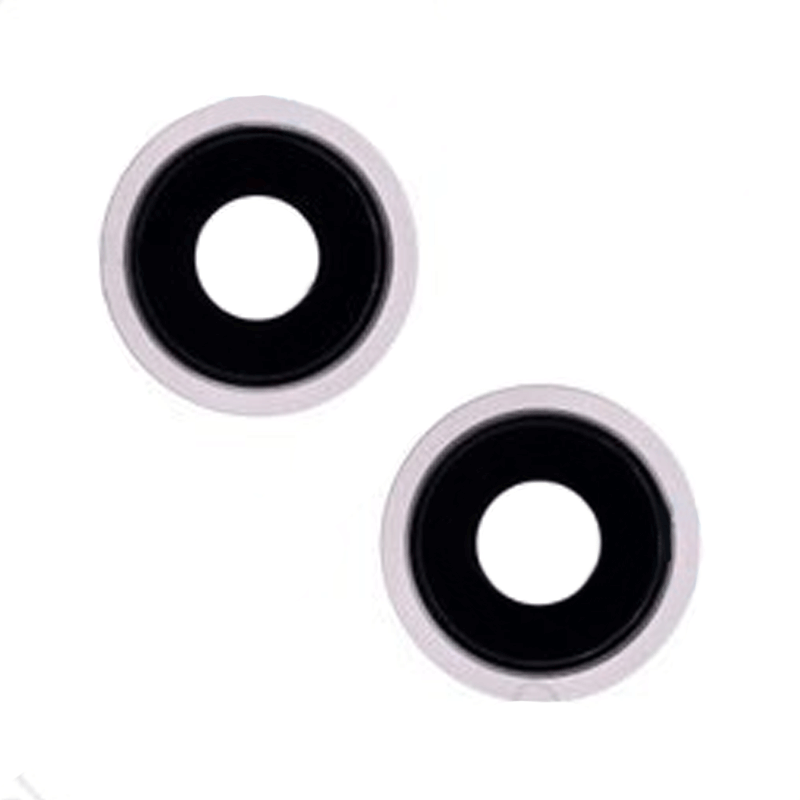 Τζαμάκι κάμερας (Camera Lens) με Πλαίσιο για Apple iPhone 13 Mini - Χρώμα: Λευκό