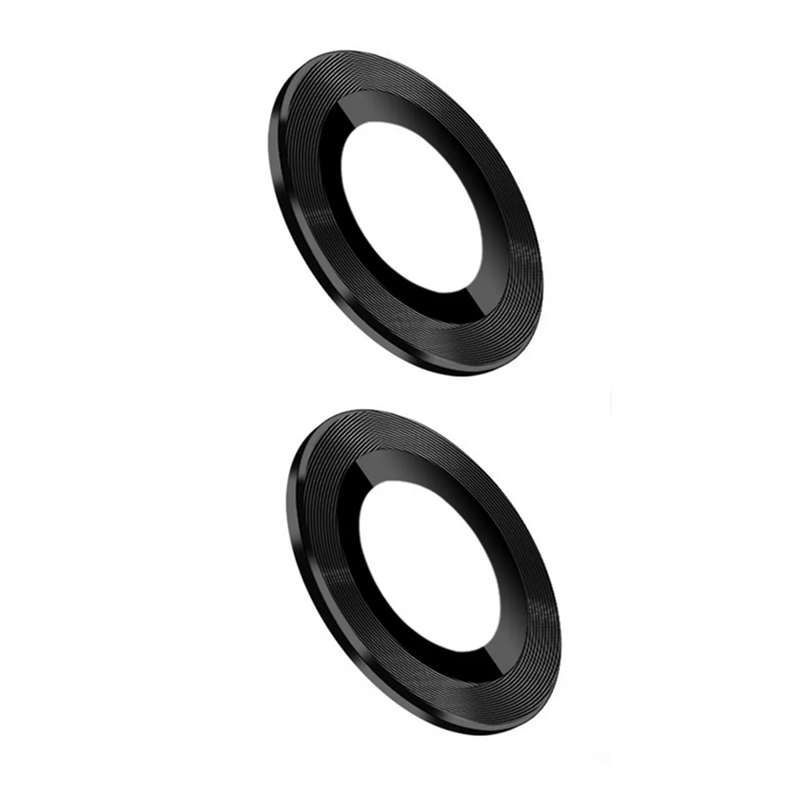 Τζαμάκι κάμερας (Camera Lens) με Πλαίσιο για Apple iPhone 13 Mini - Χρώμα: Μαυρό