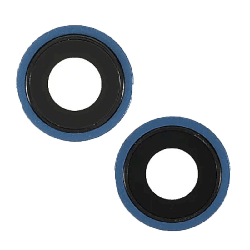 Τζαμάκι κάμερας (Camera Lens) με Πλαίσιο για Apple iPhone 13 Mini - Χρώμα: Μπλέ