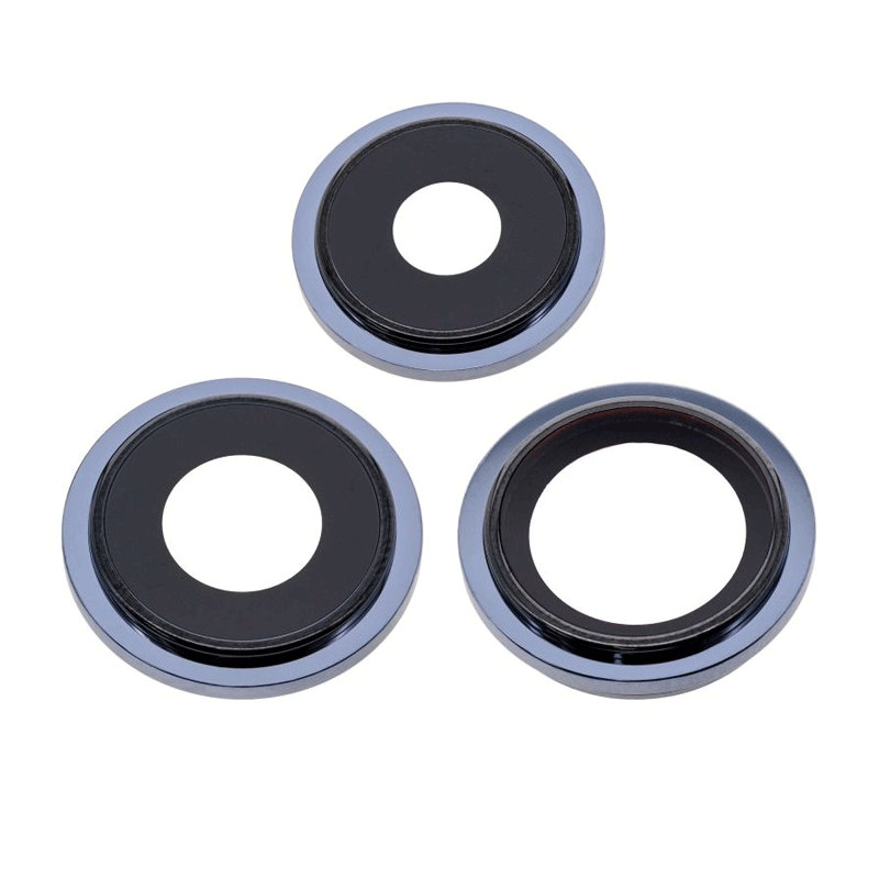 Τζαμάκι κάμερας (Camera Lens) με Πλαίσιο για Apple iPhone 13 Pro - Χρώμα: Μπλε