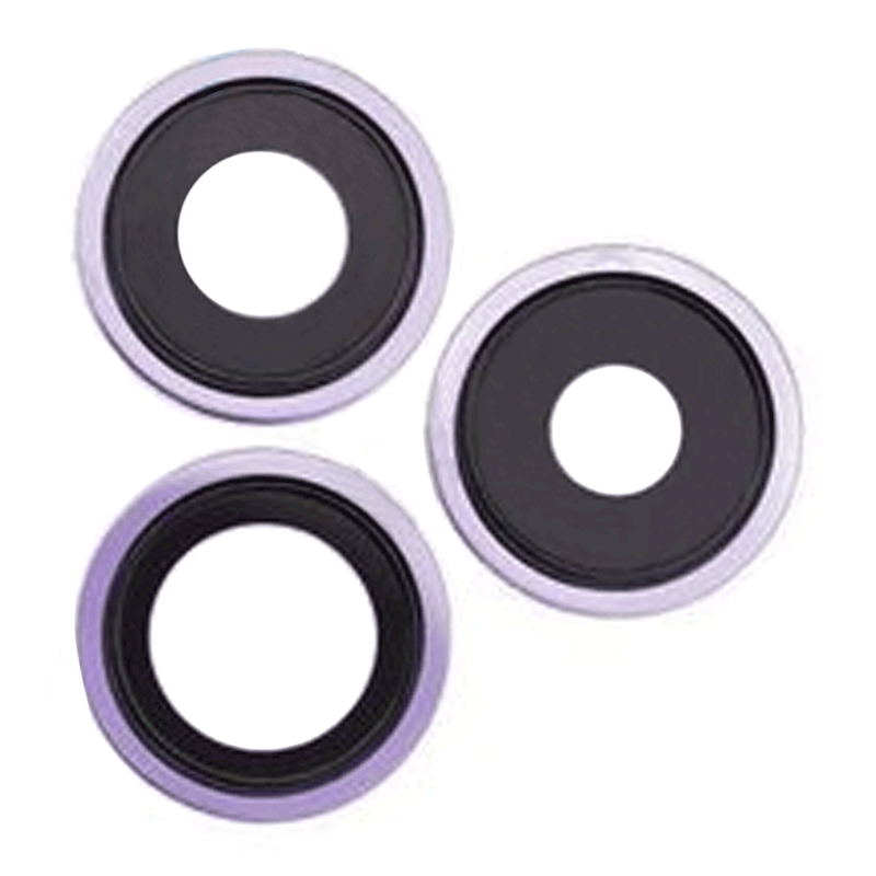 Τζαμάκι κάμερας (Camera Lens) με Πλαίσιο για Apple iPhone 14 Pro - Χρώμα: Deep Purple