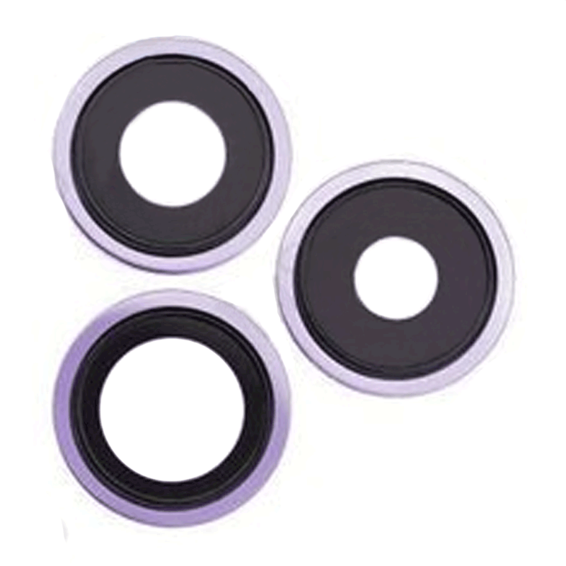 Τζαμάκι κάμερας (Camera Lens) με Πλαίσιο για Apple iPhone 14 Pro Max - Χρώμα: Μωβ