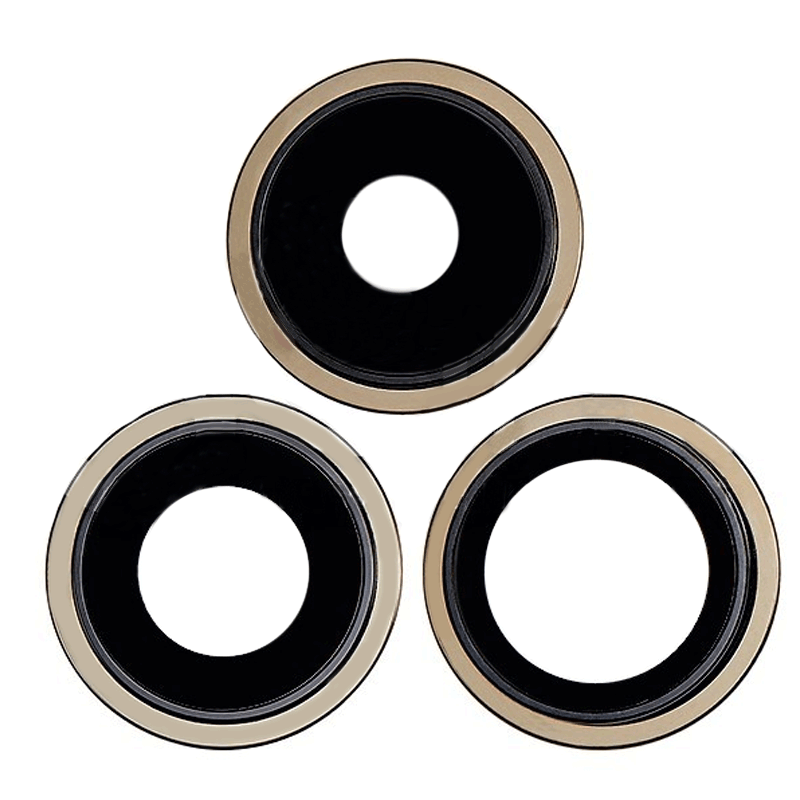 Τζαμάκι κάμερας (Camera Lens) με Πλαίσιο για Apple iPhone 14 Pro Max - Χρώμα: Χρυσό