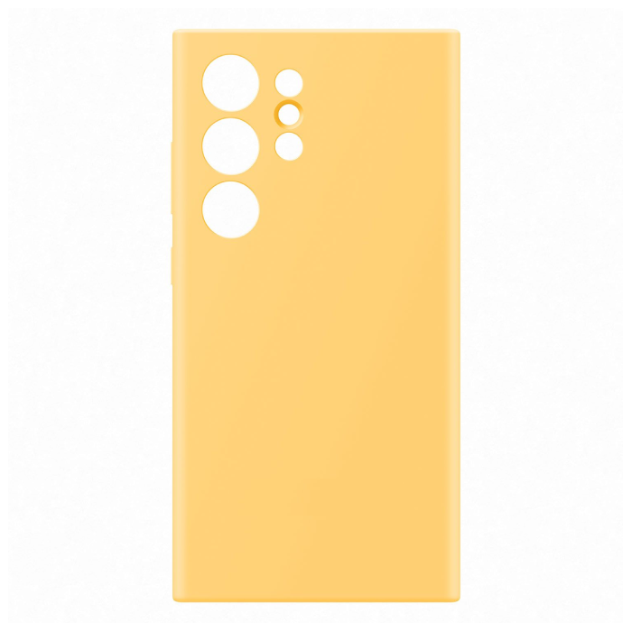 Θήκη Πλάτης Σιλικόνης Soft για Samsung Galaxy S24 Ultra - Χρώμα : Κίτρινο