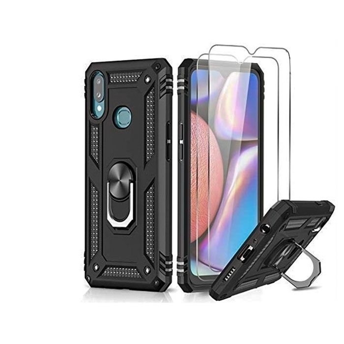 Θήκη Motomo Tough Armor With Ring για iPhone 14 Pro - Χρώμα: Μάυρο