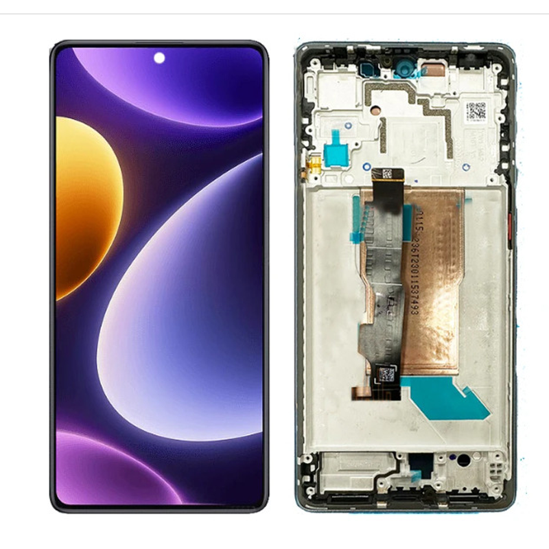 OEM Οθόνη LCD με Μηχανισμό Αφής και Πλαίσιο για Xiaomi Poco F5 - Χρώμα: Μαύρο