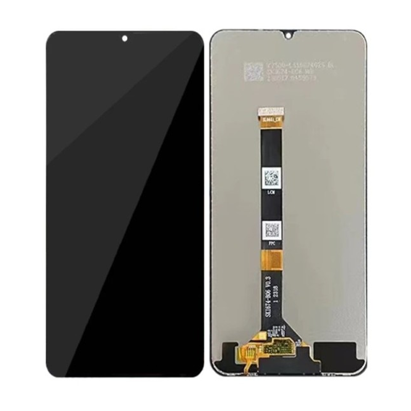 OEM Οθόνη LCD με Μηχανισμό Αφής για Realme C51 / Realme C53 / Realme note 50 / Narzo N53 - Χρώμα: Μαύρο