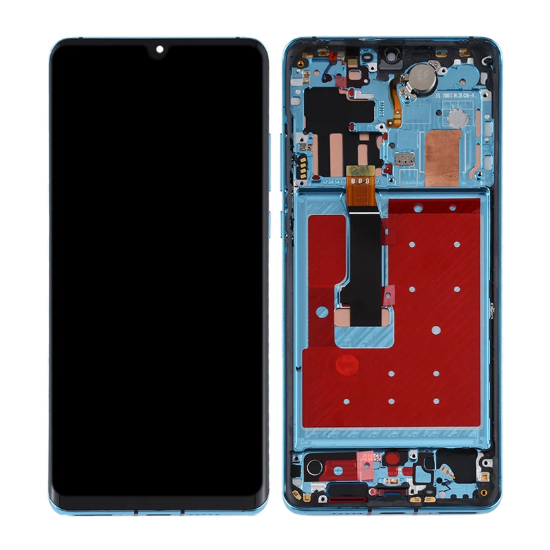 OLED Οθόνη LCD με Μηχανισμό Αφής και Πλαίσιο για Huawei P30 - Χρώμα: Μπλε