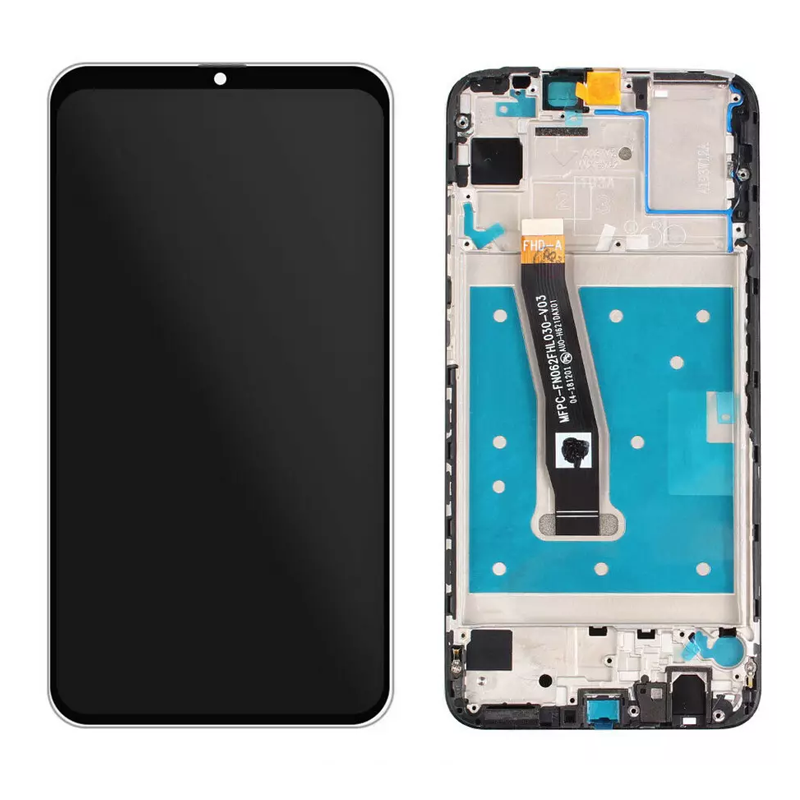OEM Οθόνη LCD με Μηχανισμό Αφής και Πλαίσιο για Huawei P Smart Z / Y9 Prime 2019 / Honor 9X/ P Smart Pro - Χρώμα: Μαύρο
