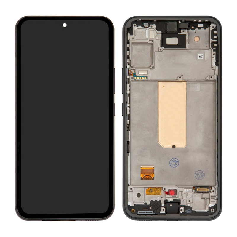 OEM Οθόνη LCD ( NO fingerprint ) με Μηχανισμό Αφής και Πλαίσιο για Samsung Galaxy A54 5G 2023 A546 - Χρώμα: Μαύρο