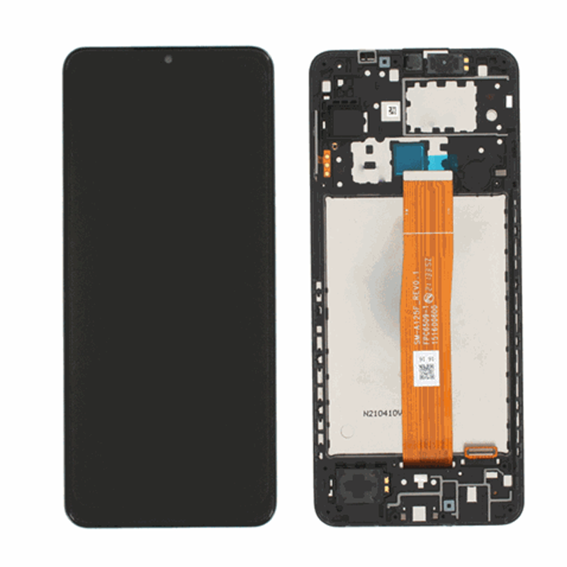 INCELL Οθόνη LCD με Μηχανισμό Αφής και πλαίσιο για Samsung Galaxy A12 A125F - Χρώμα: Μαύρο