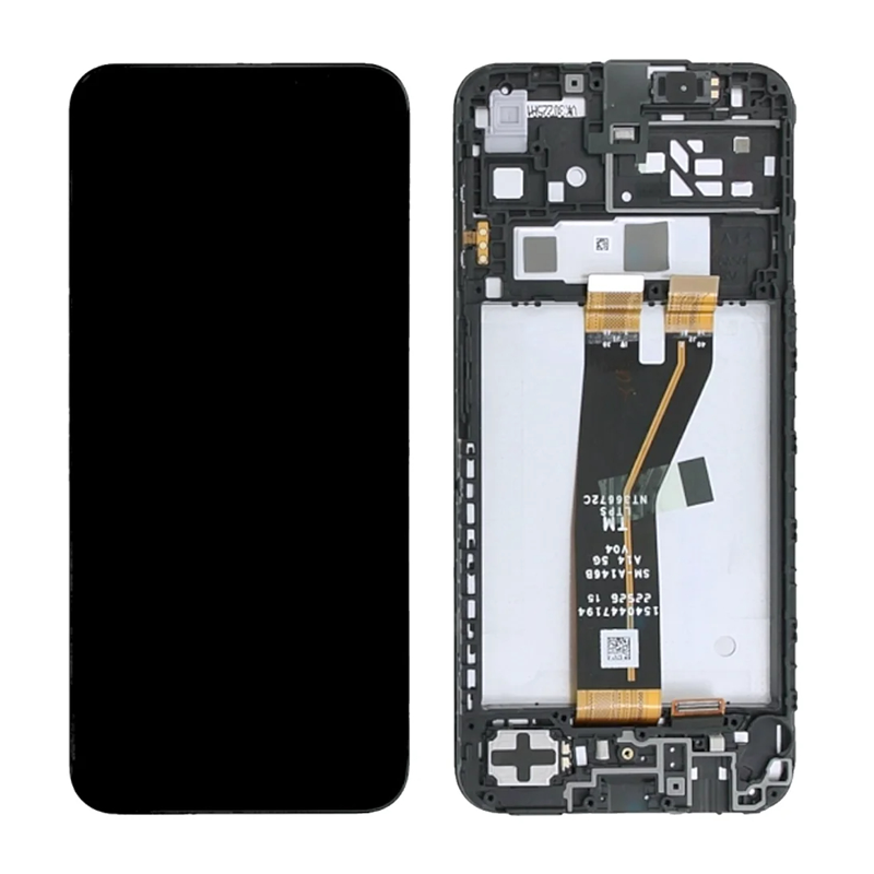 OEM Οθόνη LCD με Μηχανισμό Αφής και πλαίσιο για Samsung Galaxy A14 5G A146B - Χρώμα: Μαύρο