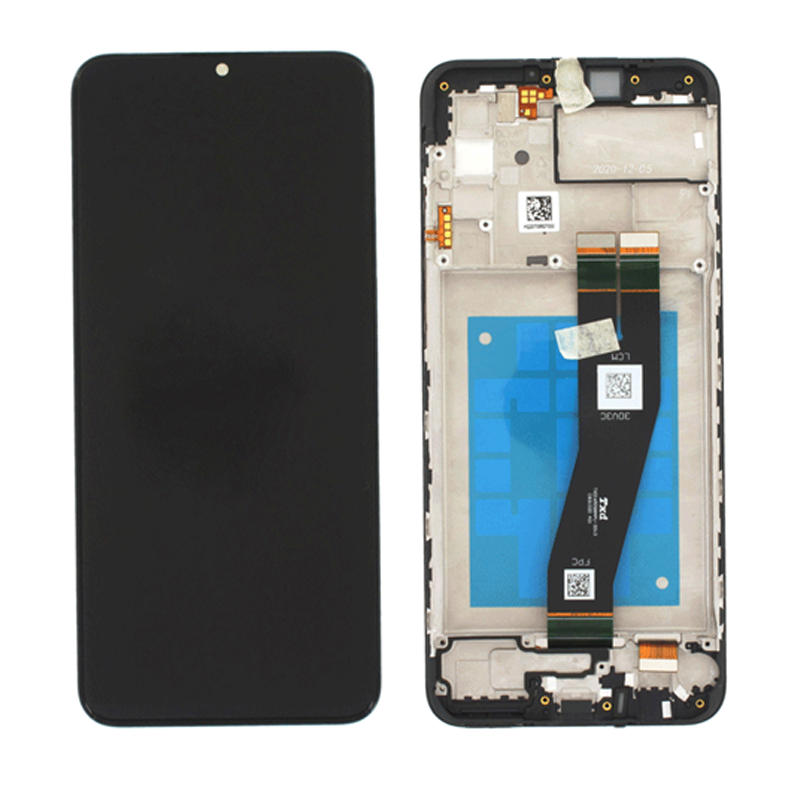 Incell Οθόνη LCD με Μηχανισμό Αφής και Πλαίσιο για Samsung Galaxy A02s A025F (165mm) - Χρώμα: Μαύρο