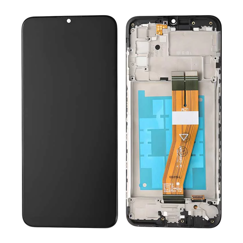 Incell Οθόνη LCD με Μηχανισμό Αφής και Πλαίσιο για Samsung Galaxy A03s A037F (165mm) - Χρώμα: Μαύρο