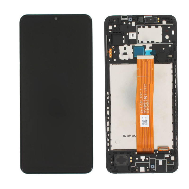INCELL Οθόνη LCD με Μηχανισμό Αφής και Πλαίσιο για Samsung Galaxy A12 Nacho A127F - Χρώμα: Μαύρο