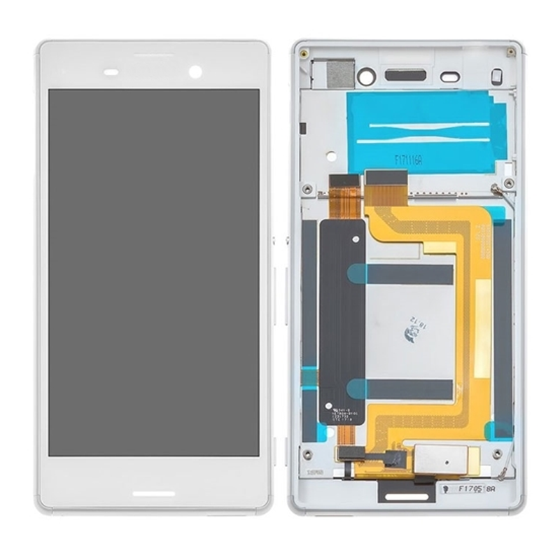 OCG Οθόνη LCD με Μηχανισμό Αφής και Πλαίσιο για Sony Xperia M4 Aqua - Χρώμα: Λευκό