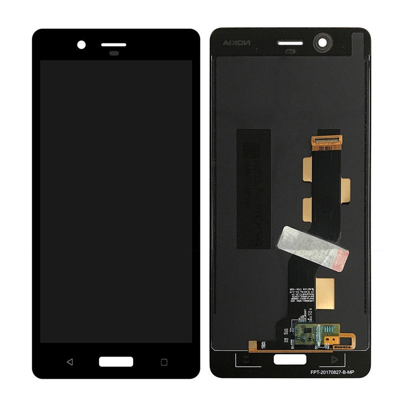 AMOLED Οθόνη LCD με Μηχανισμό Αφής για Nokia 8 - Χρώμα: Μαύρο