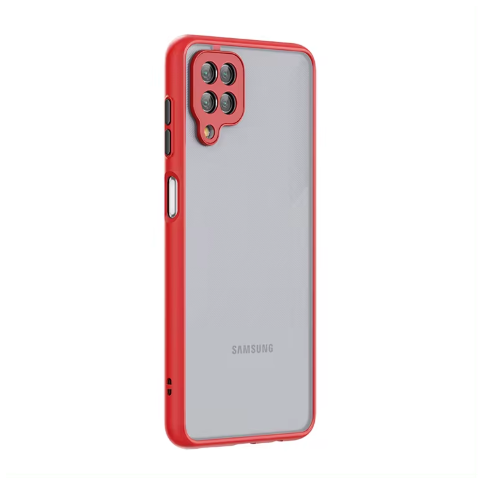 Θήκη Πλάτης Matte Shockproof Bumper Hard Protective για Apple iPhone 15 Plus - Χρώμα: Κόκκινο