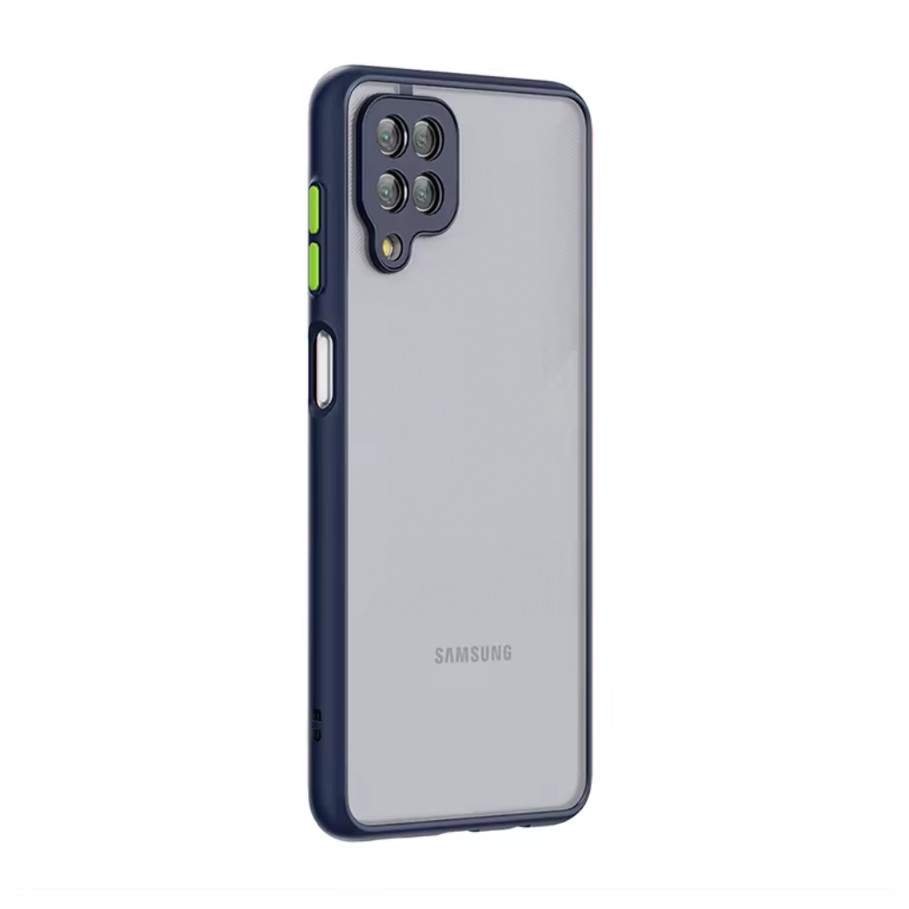 Θήκη Πλάτης Matte Shockproof Bumper Hard Protective για Apple iPhone 14 Plus - Χρώμα: Μπλε