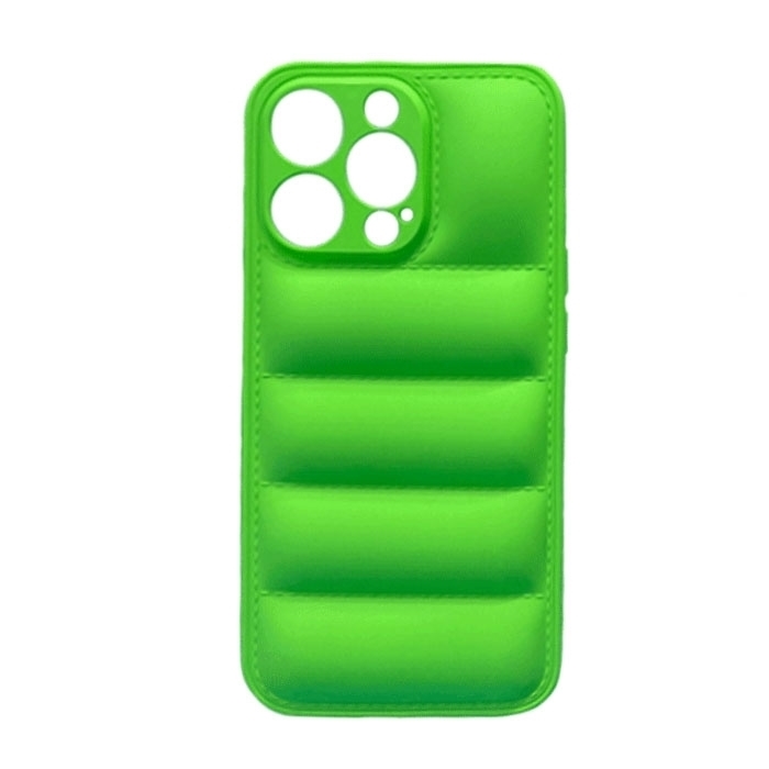 Θήκη Πλάτης Σιλικόνης wavy για Apple iPhone 14 Pro Max - Χρώμα : Πράσινο